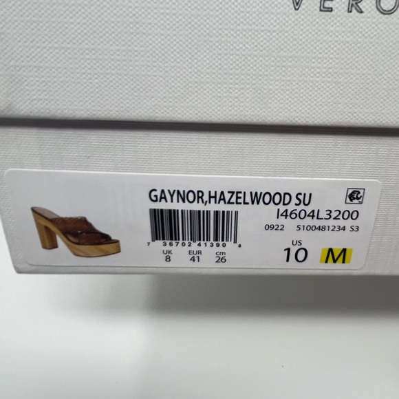 VERONICA BEARD Gaynor Scalloped Suede Platform Sandals Heels in Hazelwood BNIB - Picture 9 of 11